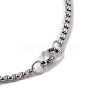 202 Stainless Steel Enamel Box Chain Sport Ball Pendant Necklaces for Men NJEW-K380-01A-01-3