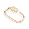 Brass Screw Carabiner Lock Charms X-ZIRC-I041-05G-3