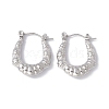 Non-Tarnish 304 Stainless Steel Chunky Hoop Earrings for Women EJEW-E199-07P-1