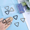 12Pcs 3 Colors Alloy Spring Gate Rings FIND-SC0010-19-3