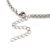 304 Stainless Steel Wheat Chains Necklace NJEW-JN03591-6