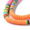 Handmade Polymer Clay Bead Strands CLAY-C003-04F-4