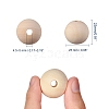Natural Unfinished Wood Beads WOOD-S651-25mm-LF-2