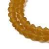 Imitate Austrian Crystal Frosted Glass Beads Strands LS-EGLA-A039-T3mm-MD28-4