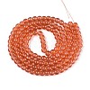 Baking Paint Glass Beads Strands X-DGLA-Q023-6mm-DB28-2