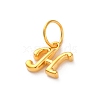 925 Sterling Silver Letter Charms with Jump Rings LS-STER-R008-01G-H-2