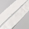 5M Polyester Satin Frayed Ribbon OCOR-WH0078-220D-1