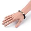 Natural Lava Rock Beads Stretch Bracelets BJEW-JB03394-01-3