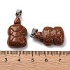 Synthetic Goldstone Pendants G-B127-06P-11-4