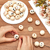 Wood European Beads WOOD-GF0002-24B-3