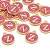 Golden Plated Alloy Enamel Charms ENAM-S118-08Z-4