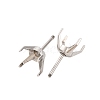 304 Stainless Steel Stud Earring Findings STAS-B091-02A-08P-2