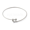 304 Stainless Steel Bangles for Women BJEW-C088-03P-4