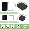  32Pcs 2 Style Kraft Cotton Filled Cardboard Paper Jewelry Set Boxes CBOX-NB0001-32-2