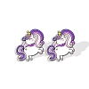 Acrylic Unicorn Stud Earrngs for Women PW-WGBF812-06-1