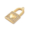 Brass Micro Pave Cubic Zirconia Pendants KK-M305-18G-2