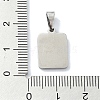 304 Stainless Steel Pendants STAS-C097-56P-12-3