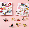 Kissitty Alloy Enamel Brooches JEWB-KS0001-01-22