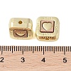 Rack Plating Alloy with Acrylic Beads FIND-B037-01G-01-3