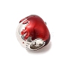 925 Sterling Silver Enamel European Beads STER-Z013-07P-01-2