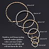 12Pairs 12 Style Stainless Steel Hoop Earrings STAS-UN0028-53-4