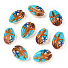 Printed Cowrie Shell Beads X-SSHEL-T013-01C-1