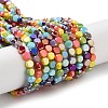 Electroplate Glass Beads LS-EGLA-P056-01B-1