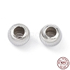 Anti-Tarnish Rhodium Plated 925 Sterling Silver Beads STER-K173-01D-P-1