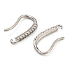 Rack Plating Brass Pave Cubic Zirconia Earring Hooks KK-O143-20P-2