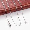 Non-Tarnish 304 Stainless Steel Snake Chain Necklaces NJEW-D285-02P-3