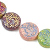 Painted Glass Beads Strands GLAA-F133-07A-3
