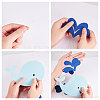 Creative Whale Spray Shape Paper Hanging Garlands DIY-WH0114-01-3