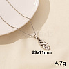 304 Stainless Steel Knot Pendant Necklaces VH1834-9-1