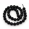 Black Onyx Beads Strands GSF10mmC097-3