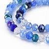 Electroplate Glass Beads Strands EGLA-S194-18A-3