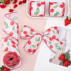 15 Yards Cherry Pattern Polyester Ribbon OCOR-ME0001-53-4