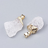 Natural Quartz Crystal Pendants G-T104-24E-2