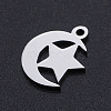 Non-Tarnish 201 Stainless Steel Laser Cut Charms STAS-S105-T913-1-2