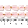 Natural Rose Quartz Beads Strands G-H061-A05-01-5