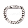 Non-Tarnish 304 Stainless Steel Chunky Curb Chains Bracelet for Men Women BJEW-E107-11P-02-1