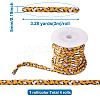 4 Rolls 4 Colors Flat Polyester Elastic Cord EC-TA0001-05-8