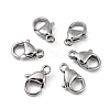 Polished 316 Surgical Stainless Steel Lobster Claw Clasps STAS-R072-11A-6