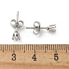 316 Surgical Stainless Steel Stud Earring Findings STAS-Z118-03P-05-3