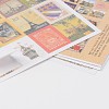 Postage Stamp Shape DIY Paper Label Paster Picture Stickers AJEW-L058-49-2