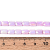 Anti-Tarnish Electroplate Glass Beads Strands GLAA-T025-29C-4