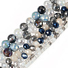 3 Strands 3 Style Electroplate Glass Beads Strands EGLA-TADJ0001-11A-2
