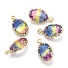 Two Tone Transparent Glass Pendants GLAA-F110-01A-2