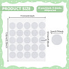 200Pcs Polyester Hot Melt Adhsive Screw Holes Cover Caps Stickers FIND-WH0609-76-2
