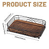 Wood and Iron Desktop Tissue Storage Holder AJEW-WH0410-106-2