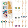 SUNNYCLUE DIY Butterfly Dangle Earring Making Kits DIY-SC0016-52-1